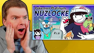 PokeTuber Reacts To Jaidens Platinum Nuzlocke [upl. by Shimberg241]