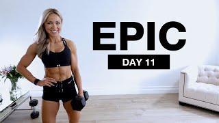 Day 11 of EPIC  Dumbbell Quads amp Abs Workout [upl. by Airuam]