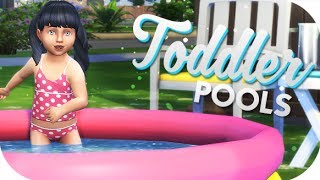 THE SIMS 4  FUNCTIONAL CC  TODDLER POOLS SLIDES AND SANDCASTLES [upl. by Elena]