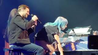 Lady Gaga Invites Bradley Cooper on Stage in Las Vegas Shallow Live [upl. by Ardeahp]