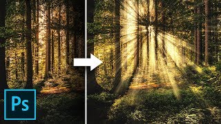 Create Light Rays in 3 Simple Steps with Photoshop [upl. by Gaal]