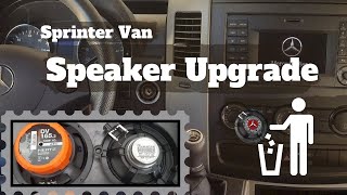 Mercedes Sprinter speaker upgrade [upl. by Zebada]