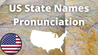 US State Names Pronunciation  American Accent [upl. by Cherilyn]