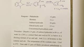 Preparation of Anthranilic Acid From Phthalimide [upl. by Llednohs]