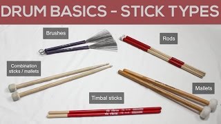 Drum Basics  Stick Types [upl. by Nodla]