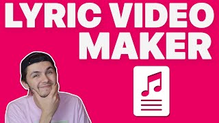 Lyric Video Maker  Add Subtitles Sound Waves and more to Music Videos [upl. by Nikki]