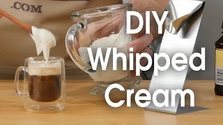 DIY whipped cream in 60 seconds [upl. by Eerot400]