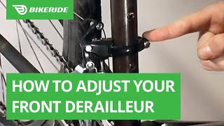 How to Adjust Your Front Derailleur [upl. by Nakasuji663]