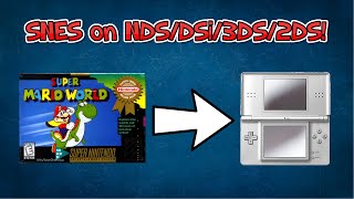 How to Play SNES Games on Your NDSDSi3DS2DS [upl. by Kjersti]