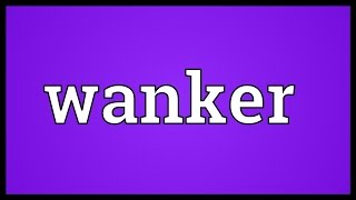 Wanker Meaning [upl. by Atrahc]