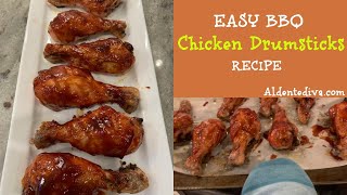 Easy BBQ Chicken Drumsticks Recipe  Baked BBQ Chicken Legs [upl. by Kimball761]