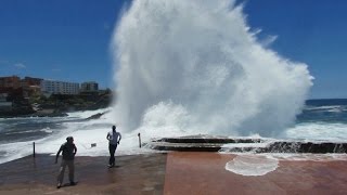 PISCINES NATURELLES DE BAJAMAR  VAGUES ÉNORMES  PARTIE 1  TENERIFE  ÎLES CANARIES [upl. by Alyse842]