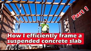 How to build a suspended concrete slab part 1 [upl. by Brianna]