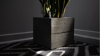 DIY Board Form Concrete Planter [upl. by Eamanna248]