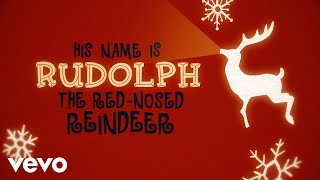 The Temptations  Rudolph The RedNosed Reindeer Lyric Video [upl. by Ozmo]