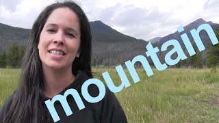 How to Say MOUNTAIN and SENTENCE  American English [upl. by Reddin75]