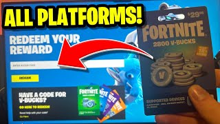 How to REDEEM Fortnite VBUCKS CODE on ALL Platforms FULL GUIDE [upl. by Robin]