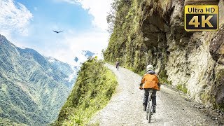 Biking in the Bolivias Death Road Yungas Road [upl. by Dianthe514]