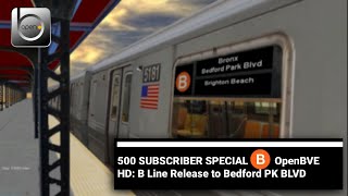 OpenBVE ᴴᴰ ⁶⁰ᶠᵖˢ RELEASE B Line to Bedford Pk BLVD [upl. by Danais]