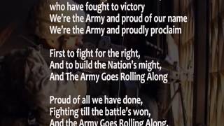 The Army Song with lyrics performed by The United States Army Band [upl. by Ahusoj]