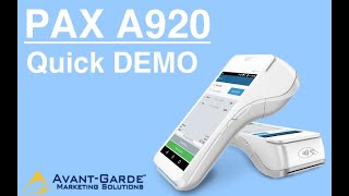 Pax A920 Smart Terminal  Quick Sale [upl. by Lednik]