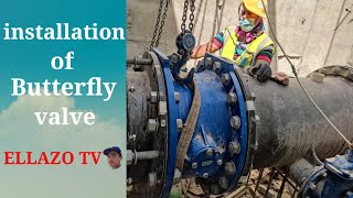 installation of Butterfly valve [upl. by Beacham536]