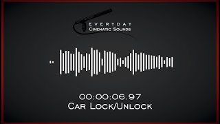 Car LockUnlock  HQ Sound Effects [upl. by Ahteres171]