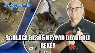 How to Rekey Schlage BE365 Keypad Deadbolt  Mr Locksmith Video [upl. by Larrabee]