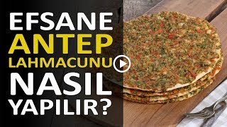 Efsane Antep Lahmacunu Nasıl Yapılır I Evde Lahmacun I Legendary The Gaziantep Lahmacun [upl. by Harilda]