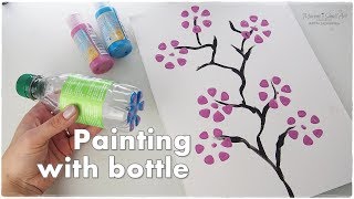 Bottle Painting Technique for Beginners ♡ Craft HACKS ♡ Maremis Small Art ♡ [upl. by Nivram]