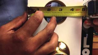 How to Measure Door Hardware Backset [upl. by Emaj]