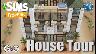 The Sims Freeplay Arid Apartments House Tour [upl. by Droffats]