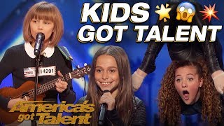 Grace VanderWaal Sofie Dossi And The Most Talented Kids Wow  America’s Got Talent [upl. by Ashby]