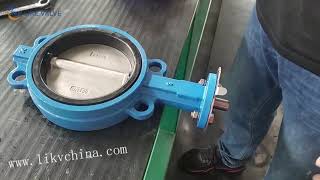 How to Install Handle Butterfly Valve Manually [upl. by Ahsonek142]