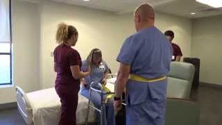 Physical Therapy Transfer Training  How To Transfer From Wheelchair To Bed [upl. by Luther]