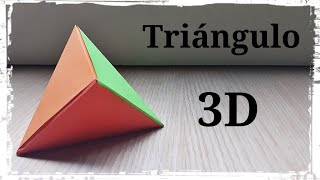 Triángulo en 3D  Origami [upl. by Leiuqese145]