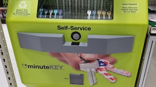 COPYING A KEY WITH THE MINUTEKEY KIOSK AT WALMART [upl. by Nare]