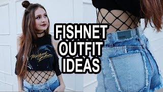 FISHNET OUTFIT IDEAS  HOW TO STYLE FISHNETS [upl. by Colan]