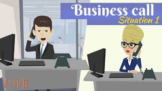 BUSINESS CALL POOR TELEPHONE CONNECTIONS SITUATION 1 [upl. by Ladonna]