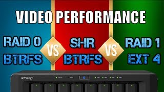 Synology NAS SHRBTRFS versus RAID 1EXT4  VIDEO PERFORMANCE [upl. by Mayrim]