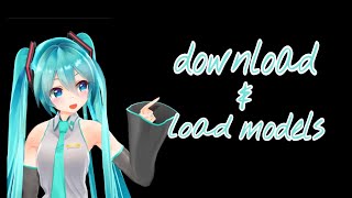 How to download and load an MMD Model [upl. by Natica]