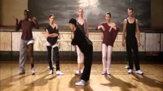 street dance  breakin point teaching the ballet dancers [upl. by Anaj]