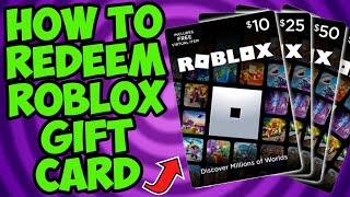 How to Redeem Robux Gift Card  ROBLOX [upl. by Kacie838]