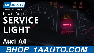 How to Reset Service Light 0409 Audi A4 [upl. by Afinom]