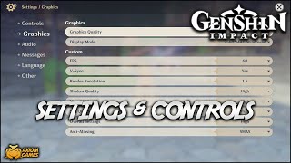 Genshin Impact  PC Game Settings amp Controls [upl. by Elahcim]