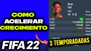 Como SUBIR la MEDIA de Tus JUGADORES en FIFA 22 Modo Carrera [upl. by Ylekalb]