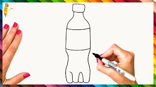 How To Draw A Bottle Step By Step  Bottle Drawing [upl. by Airuam652]