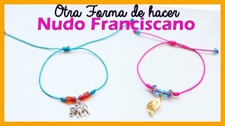 PULSERAS de HILO FACIL con  3 NUDOS FRANCISCANOS 😱 [upl. by Immaj]