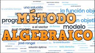 Método algebraico en Programación Lineal [upl. by Ayel]