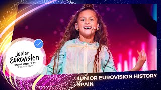 The country that always reaches top 4 Spain at the Junior Eurovision Song Contest 🇪🇸 [upl. by Kotto391]